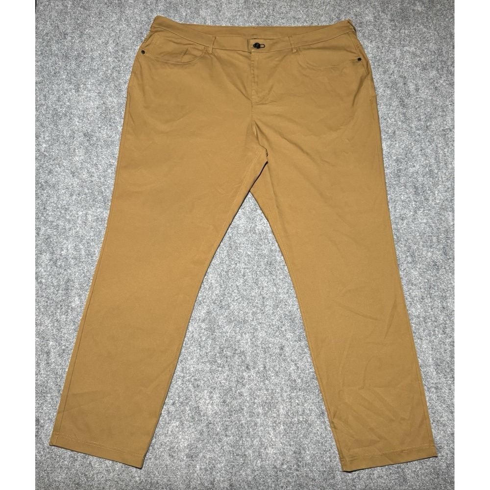 Public Rec Pants 44x34 (32" Inseam) Brown Performance Chino Poly Lightweight